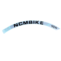 NCM Bikes rim sticker 27.5 inch Prague [White]