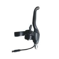 Left Mechanical Brake Lever, EL555-RT, Black with E-cutoff cable