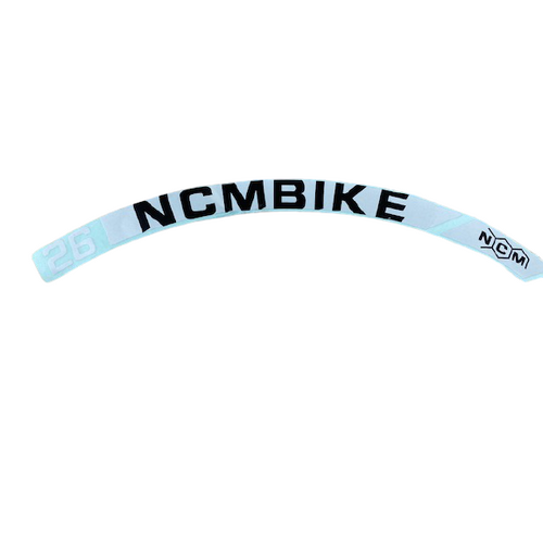 NCM Bikes rim sticker 26 inch Prague [White]