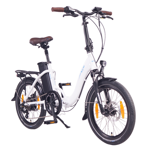 NCM Paris Folding Electric Bike, 300W E-Bike, 36V 15Ah 540Wh Battery [White 20]