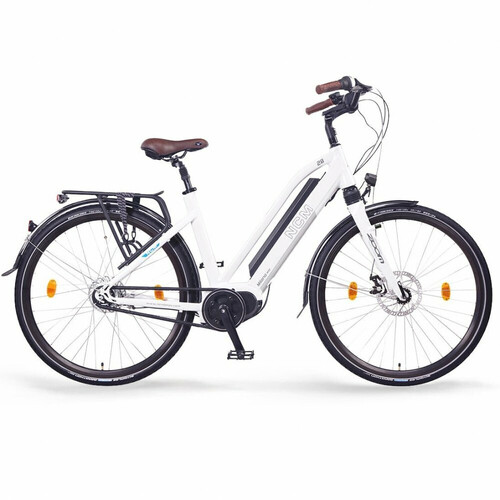 NCM Milano Max N8R Trekking E-Bike, City-Bike, 250W, 36V 16Ah 576Wh Battery [White 28"]