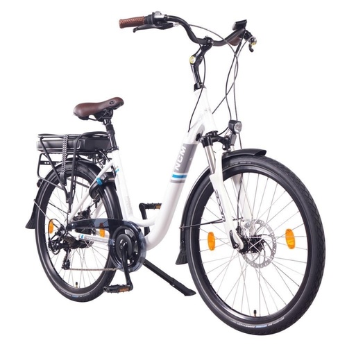 NCM Munich Electric Trekking Bike, E-Bike, E-Trekking, 36V 13Ah 60Nm, 468W [White 26]