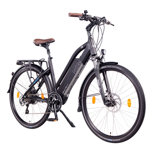 NCM Milano Plus Trekking E-Bike, City-Bike,  48V 16Ah 60Nm, 768Wh Battery [Black 28]