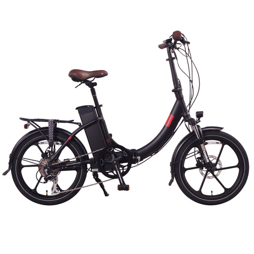 FOO F1 Plus Folding Electric Bike, E-Bike, 48V 16Ah 768Wh Battery [Matt Black]