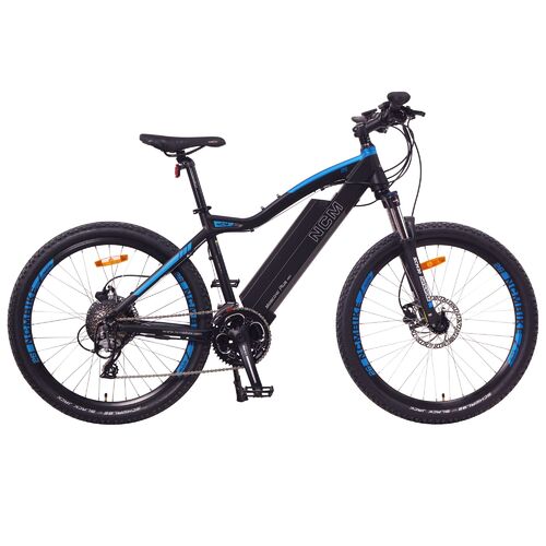 NCM Moscow Plus Electric Mountain Bike, 300W-500W, E-MTB, 48V 16Ah, 768Wh Battery [Black 26"]