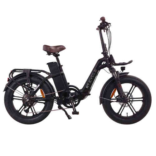 ET-CYCLE F1000 Folding E-Bike, 48V 21Ah, 1008Wh, Hydraulic Brakes [Matt Black]