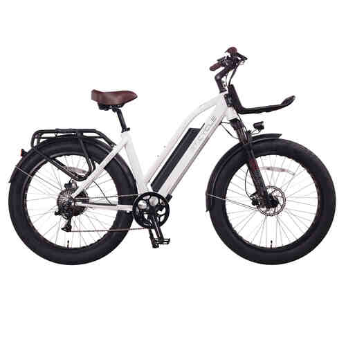 ET.Cycle T1000 Fat Tyre E-Bike, 48V 21 Ah, 1008Wh, Hydraulic Brakes [Matt White 26"]